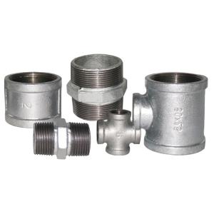 China O MERGULHO quente galvanizado conduz os encaixes maleáveis apropriados do acoplamento do soquete do T do cotovelo dos materiais do encanamento da tubulação do soldado do ferro de moldação supplier