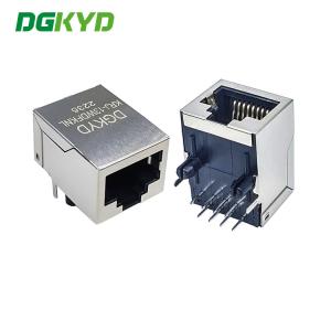 China El metal protegió solo 8P8C portuario RJ45 Jack With Led And modular EMI Fingers J0011D21BNL usada supplier