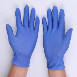 Single Use Disposable Medical Gloves Adult Blue Nitrile Gloves
