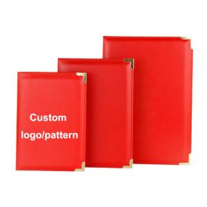 China Double Sided Graduation Certificate Holder A4 PU Leather For Diploma supplier