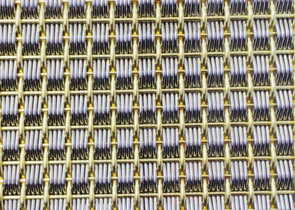 Stainless And Copper Wire Steel Mesh Architecture Rigid Decorative For Dividers