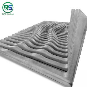 Waterproof Corrugated Aluminum Wall Panels Architectural Metal Ceiling Tiles Suspended 300mm