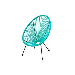 Steel Frame Child Outdoor Rattan Chair KD Stackable