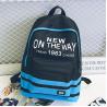 Schoolbag female han edition hits color street backpacks college wind schoolbag