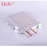 China Anti Anodizing Al 6063 / Al 6061 Water Cooling Plate With Copper Tube on sale