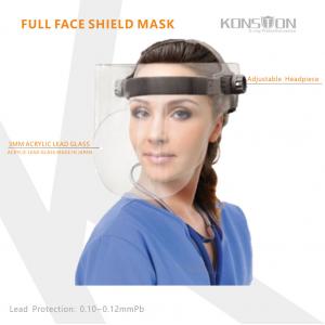 Adjustable X Ray Protective Equipment , Acrylic Lead Full Face Shield Mask
