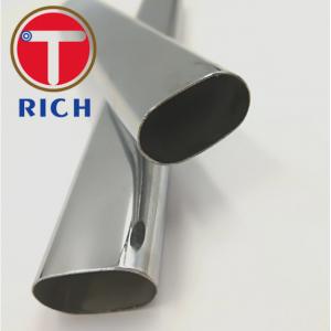 Decorative Handrail Flat Oval Tube / Welded Oval Stainless Steel Tubing