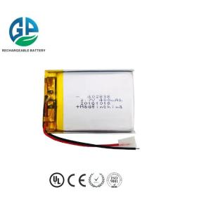 402838 400mah 3.7v Li Polymer Battery Power Bank