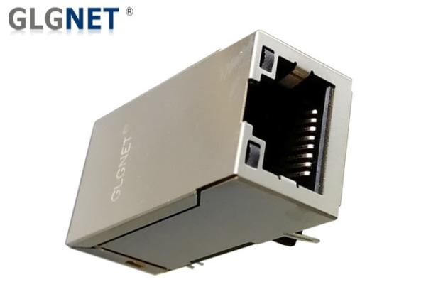 Tab Up Female Connector Rj45 Vertical Mount Latch Up POE Function