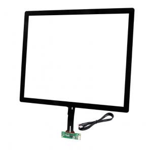 China Glass Cover Lens + Glass Sensor 10 Point Capacitive Touch Screen 19 Inch Long Life wholesale