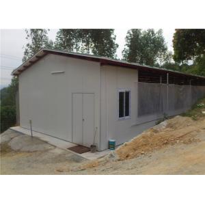 Mobile Portable Steel Chicken Houses / Metal Farm Sheds With Permanent Foundation