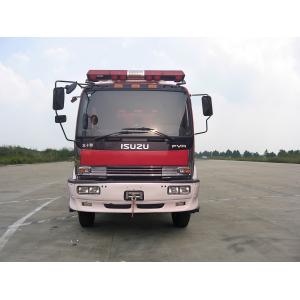 China 177KW Red Fire Truck , 4x2 Fire Engine Vehicle For Emergency Rescue supplier