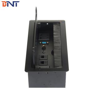 China tomada de poder britânica de /tabletop do soquete da escova do ilhó do poder da mesa com a tabela de conferência do VGA rj45for do hdmi supplier