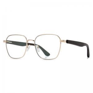 China PC Metal Wooden Leg Glasses Optical Eyeglasses Spectacle Frame supplier