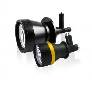 China Double Magnification Industrial Camera Lens / Telecentric Lens For Two Cameras supplier