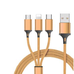 China Uma linha de Tow Three Mobile Phone Data para Iphone6 7 8 X Android datilografa C três em um supplier