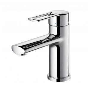China Single Hole Wash basin Faucet  chrome Bathroom Faucet zinc handle supplier