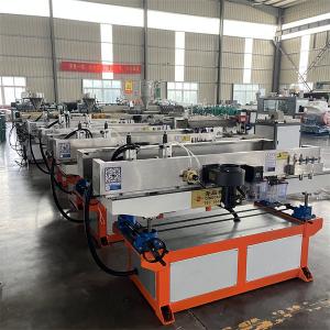 Electrical Single Wall Corrugated Pipe Machine High Speed HDPE Plastic Pipe Extrusion Line