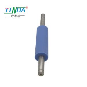 Blue Anti- Sticky Rubber Roller With Low Noise For Industrial Applications