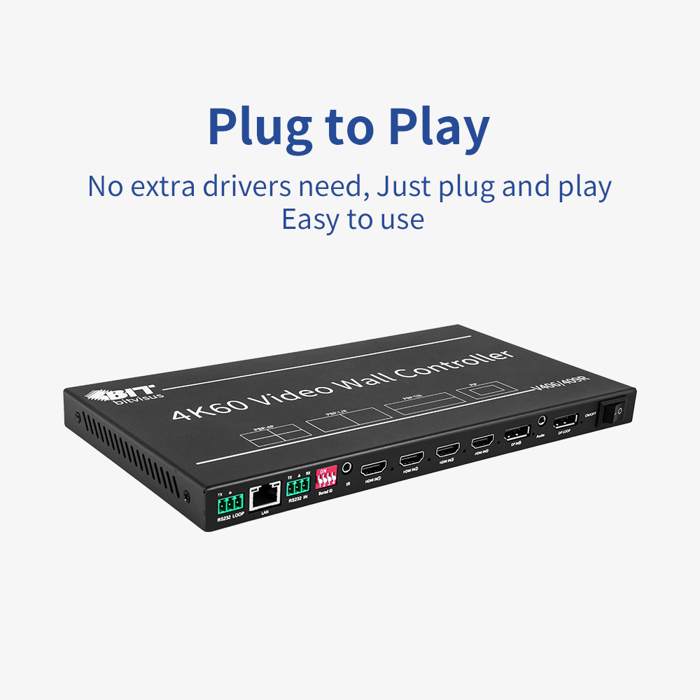 China Multi-Viewer 4x1 HDMI Security Conference Monitoring solution Video Wall Controller with Multiple Views and 4 HDMI Inputs wholesale