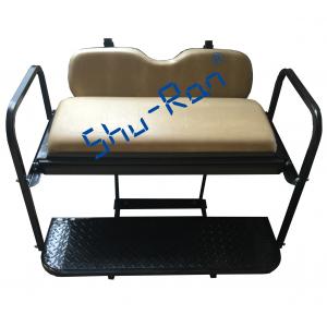 China EZGO TXT  Golf Cart Rear Flip Folding Back Seat Kit - Factory Tan Cushions supplier