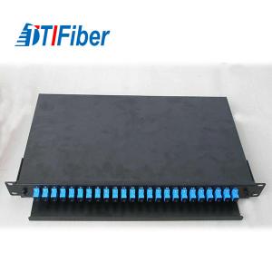 China Rack Mount Splicing Fiber Optic Termination Box Patch Panel FTTH 24 Core SC supplier