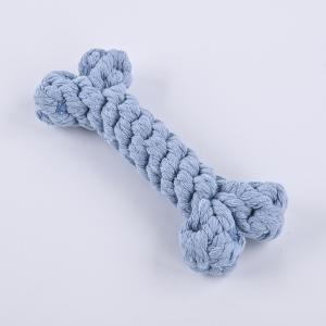 Cotton Rope Bone Dog Toy For Tooth Cleaning Anti Biting Dog Bones For Aggressive Chewers