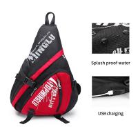 China All Seasons Triangle Sling Bag Fashion Sports Student Sling Bag Rainproof on sale