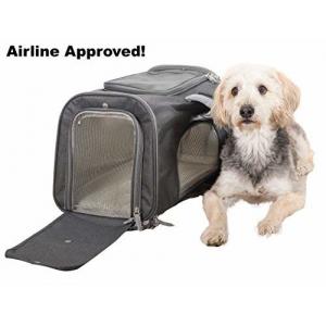 Sturdy Deluxe Pet Travel Carrier Airline Approved Cat Carrier Bag With Mesh Windows