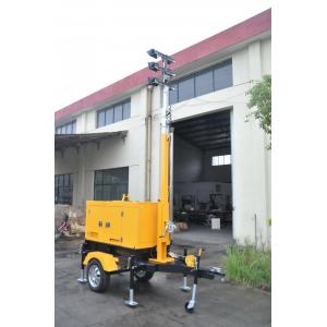 Trailer Mobile Light Tower Generator , Inflatable Lighting Tower With 4kw To 10kw