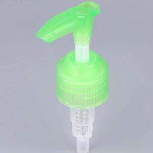 China Pp Switch Cosmetic Lotion Pump , Green Uniform Spray Volume 50ml Airless Pump wholesale