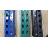 China Beam Warehouse Teardrop Pallet Rack , Green Heavy Duty Warehouse Storage Racks wholesale