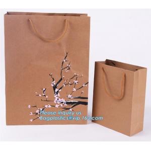 Hot stamping luxury PP rope handle paper shopping bag manufacturer ,Custom printed fancy shopping paper bags, bagease