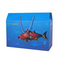 China Customized Size Wax Fresh Seafood Box With Professional Die Cutting on sale
