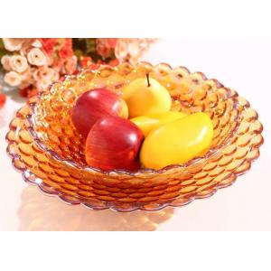 370*70*120mm Home Decorations Crafts , Practical Hand Blown Glass Fruit Dish