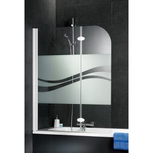 No Frame Glass Shower Doors , Tub Door Glass Thermal Stability
