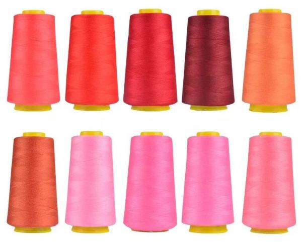 Fornecedor 100% por atacado da linha de costura do poliéster de 40S/3 hilo de coser do fabricante 12 anos de experiência