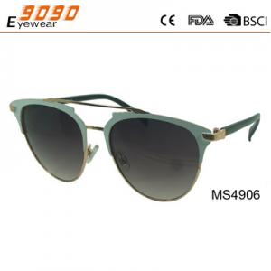 China New style sunglasses ,made of metal with top bridge,suitable for men and women supplier