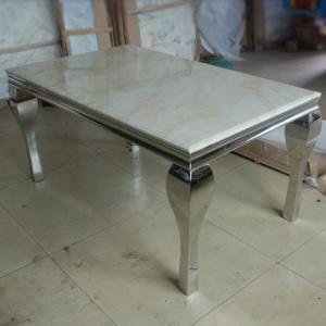 European Silver Wedding Banquet Tables 150X90X75 Dining Room Table