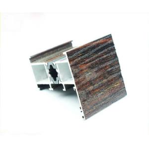 China Wood Finish Aluminium Profiles , Window Accessory Aluminum Window Frame Parts supplier