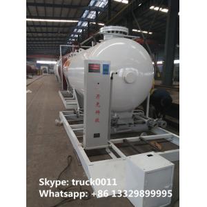 China 8,000Liters mobile skide mounted lpg gas propane filling station for gas cylinder for sale, skid lpg gas plant for sale wholesale