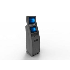 China 17 Inch Free Standing Motorized Kiosk For Indoor Internet Payment with Pass Book Printer supplier