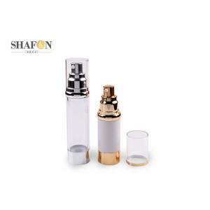 China PMMA Material Airless Cosmetic Bottles For Toning Water 34mm Diameter supplier