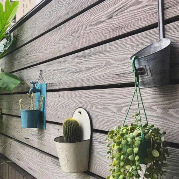 Outdoor 3D Composite Decking Triple Layer Hollow WPC Decking Profile