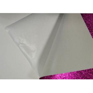 Shiny Fushcia Self Adhesive Glitter Paper 1/128 Glitter Sand For Cutting Plotter