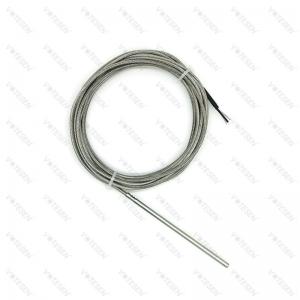 Stainless Steel RTD PT100 Class A With Fiberglass Braided Insulated Cable