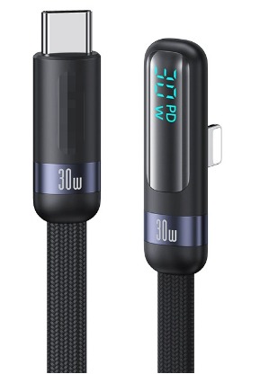 100W PD Type-C Cable with Digital Display Braided Line 1m Length Customized OEM Support Fast Charge King