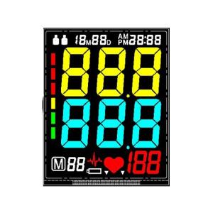 China Módulo del Lcd del segmento de Digitaces 7, pantalla transparente del módulo del Va Lcd para el Sphygmomanometer supplier