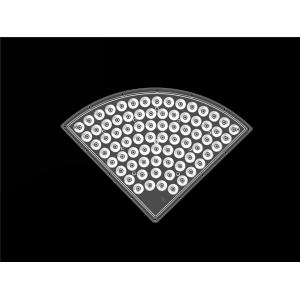 China Special Shape LED Lens Reflector / LED Strip Lens D235*H9.4mm PC Material supplier