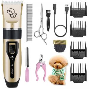 China Light Weight Pet Hair Clippers & Trimmers Cordless With Detachable Guide Combs supplier